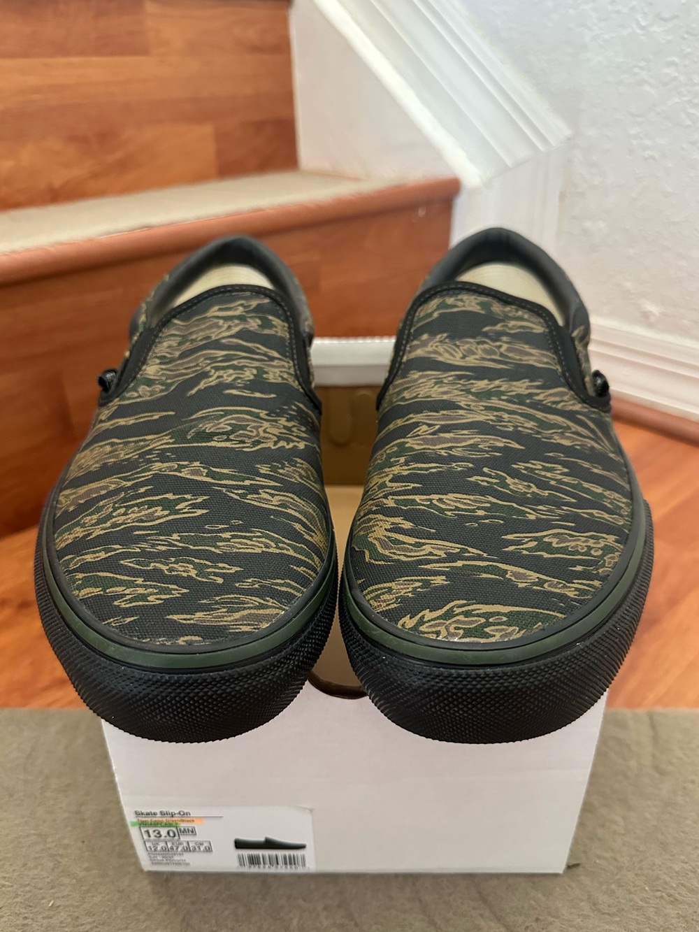 Vans Skate Slip On “Tiger 🐅 Camo” SZ13 - Picture 2 of 5